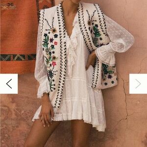 Scotch and Soda for Anthropologie embroidered stud quilted vest